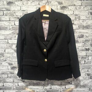 EUC Appleseed's Women's Size 2 Petite Button Blazer Black